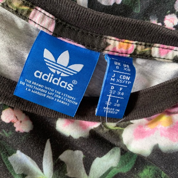 Floral Print Adidas Tee - Picture 4 of 6